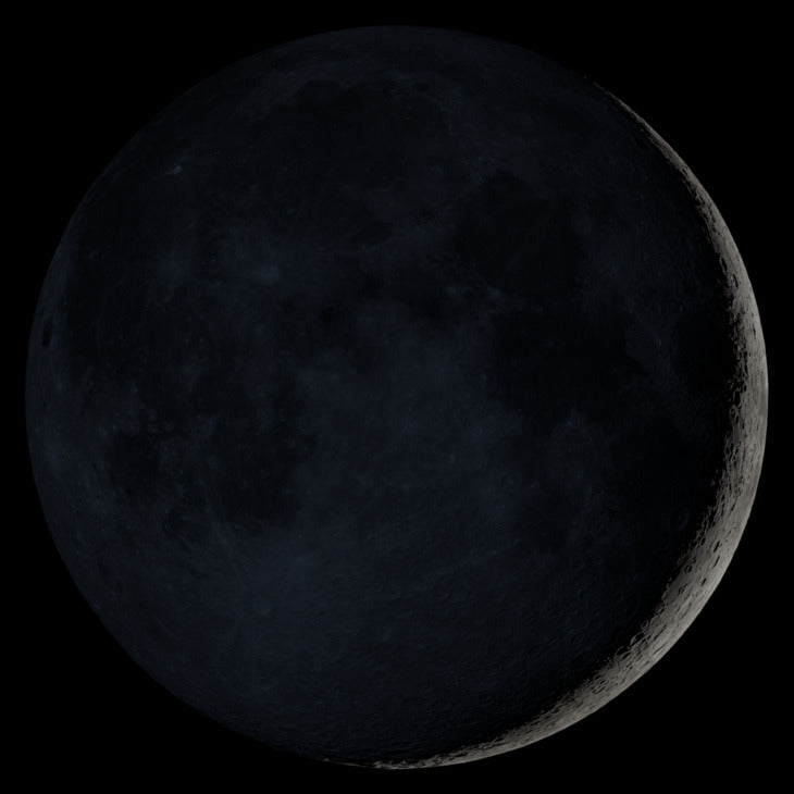 NASA visualization of the Moon on April 10, 2024.