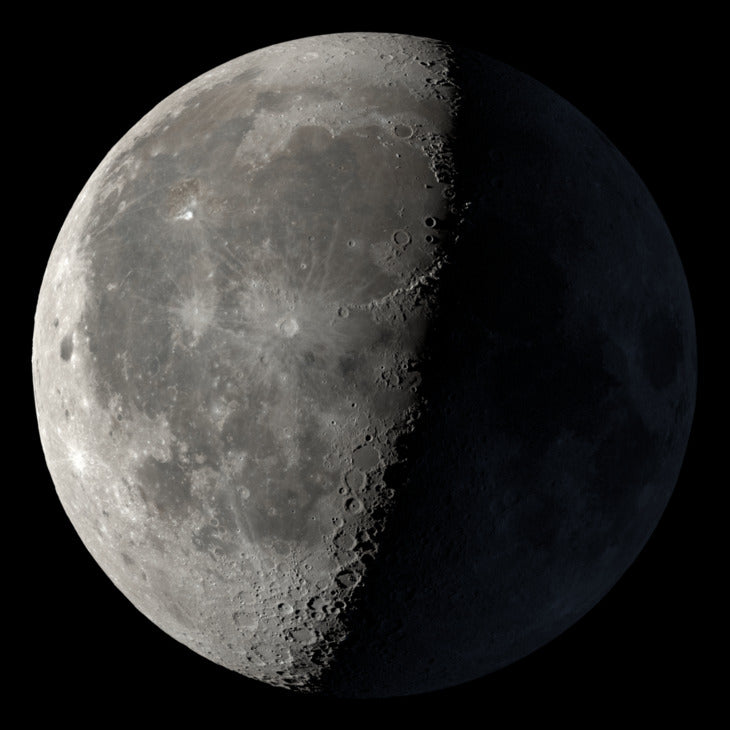 NASA visualization of the Moon on April 30, 2024.